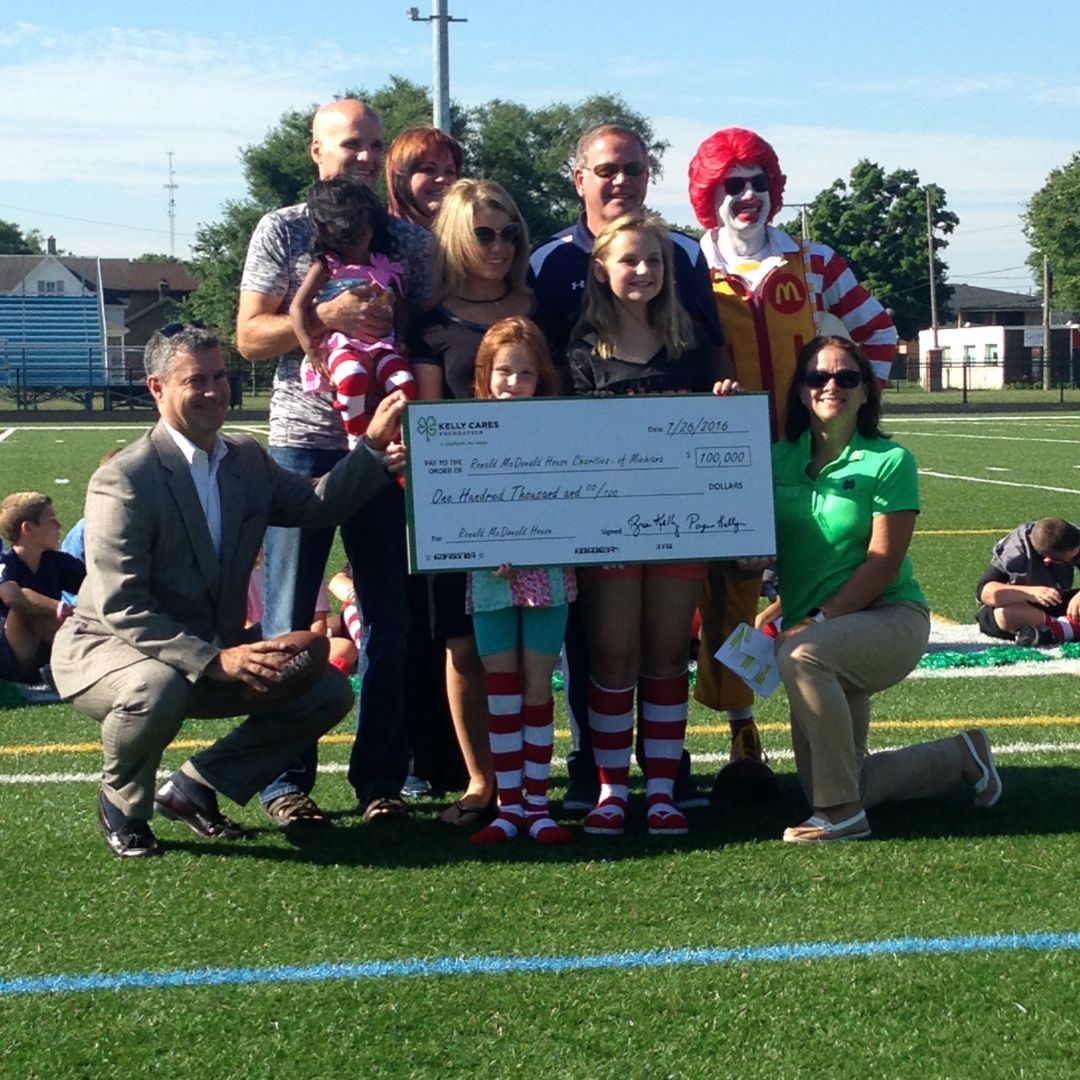 Kelly Cares Foundation donates $100,000 to Ronald McDonald House Charities of Michiana